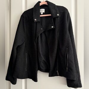 Nine West XXL Black Textured Blazer Jacket